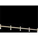 Systema Staccato LED 57 inch Painted Brass Linear Pendant Ceiling Light