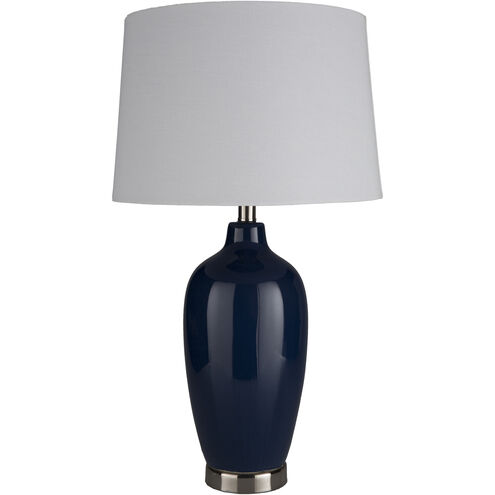 Lyle 27 inch 100 watt Navy Table Lamp Portable Light