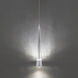 Quill LED 2.34 inch Chrome Pendant Ceiling Light in 3000K, dweLED