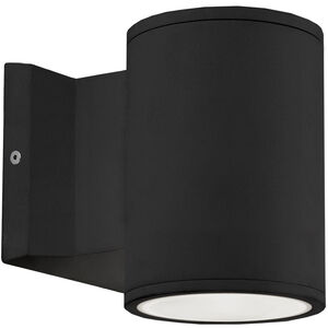 Nordic LED 5 inch Black Exterior Wall Sconce