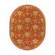 Caesar 120 X 96 inch Red and Green Area Rug, Wool