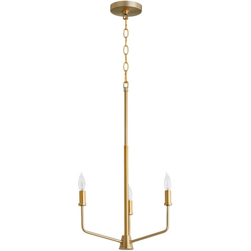 Harmony 3 Light 18 inch Aged Brass Chandelier Ceiling Light
