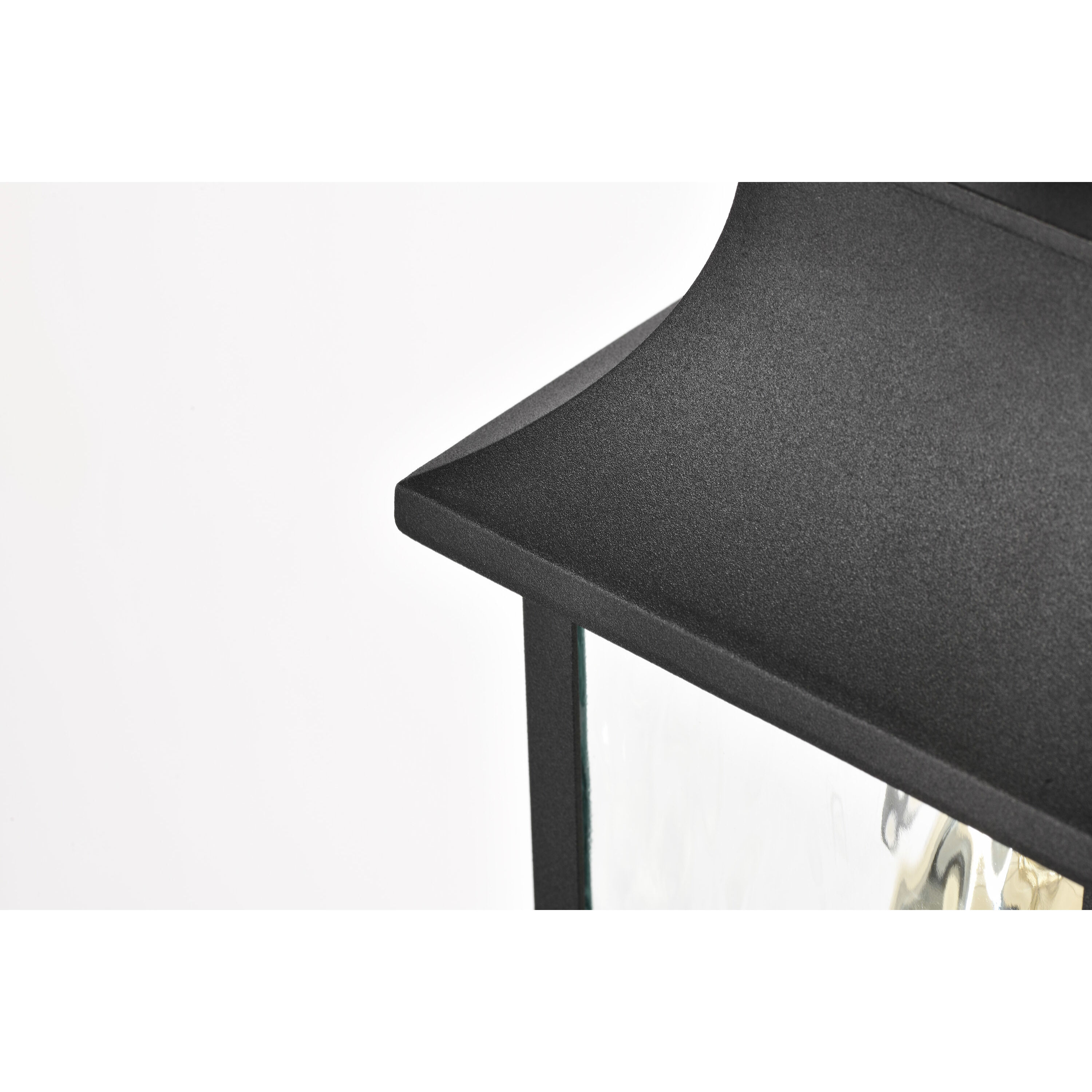 Austen 13 inch Matte Black Outdoor Wall Lantern, Small