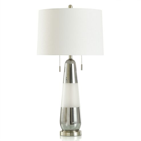 Deda 35.5 inch 60 watt Frosted White and Polished Steel Table Lamp Portable Light