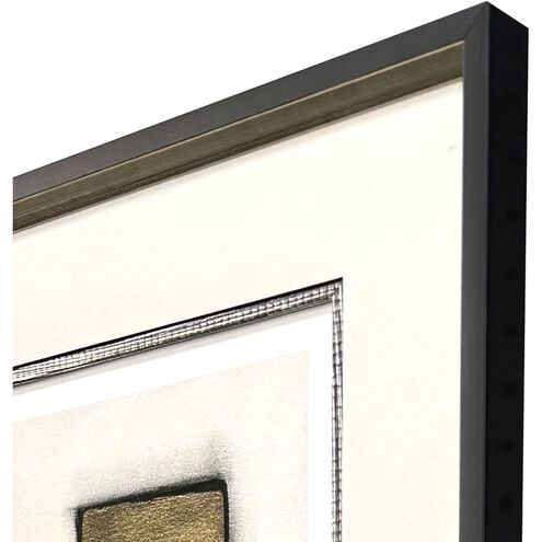 Metallic Markers Black and Beige and Metallic and Neutral Framed Art