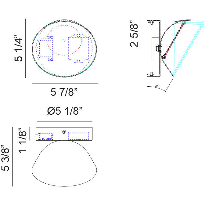 Emerson 1 Light 5.88 inch Wall Sconce