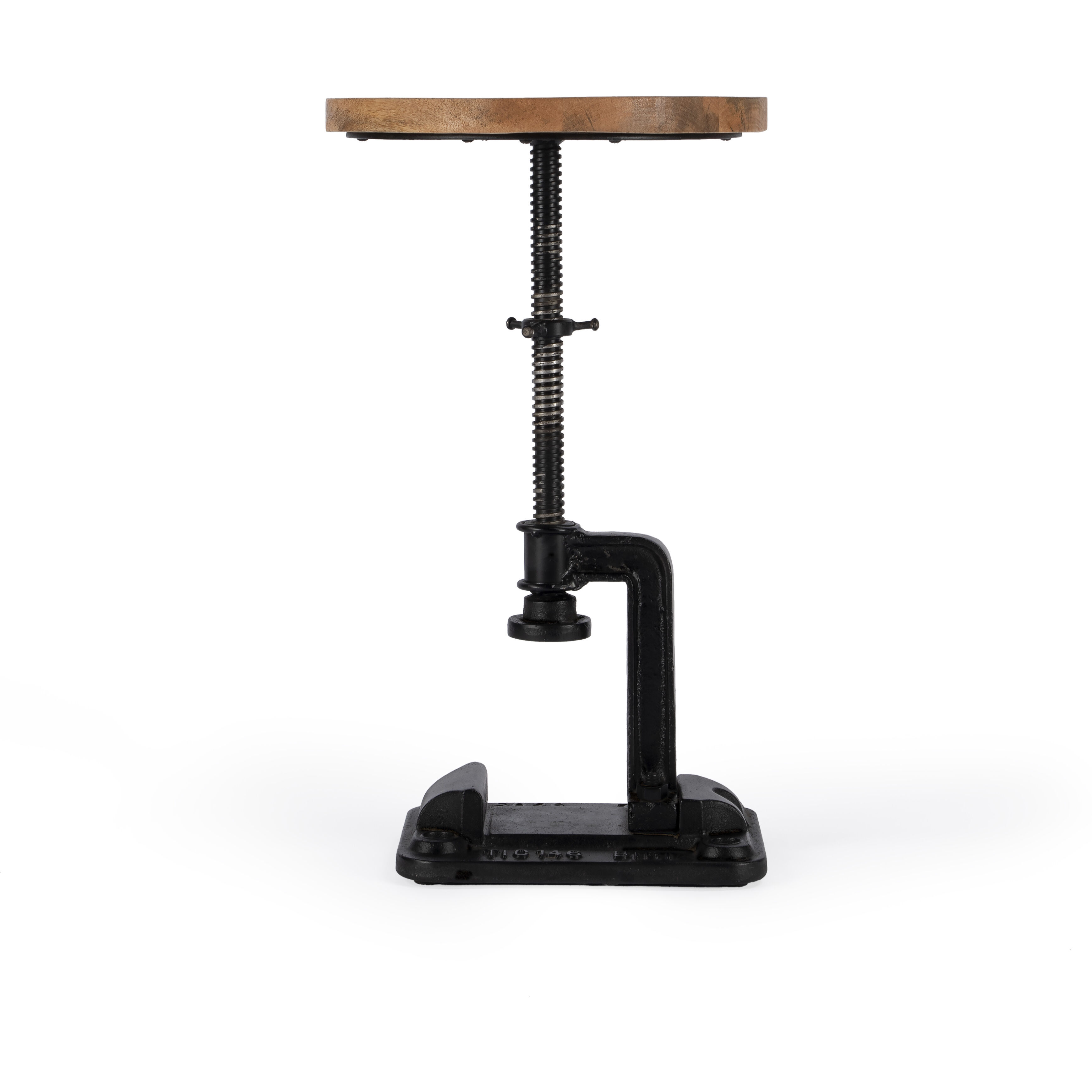 Ellis Adjustable Pedestal Side table in Multi-Color