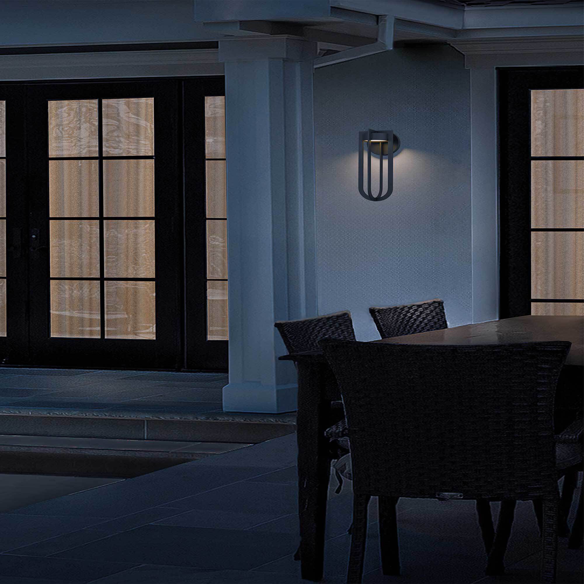 Furo LED 16.38 inch Dark Bronze Outdoor Wall Sconce