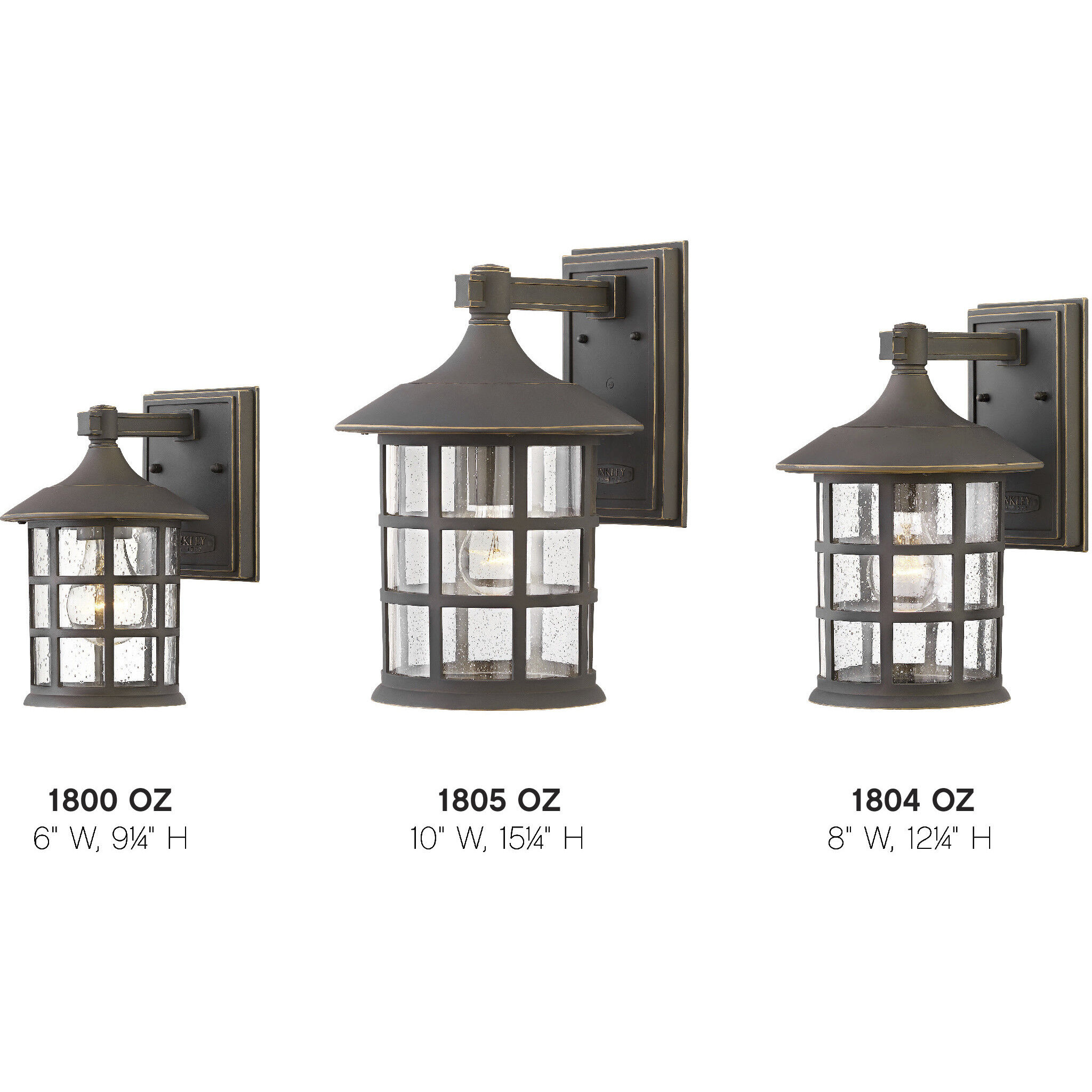 Freeport Outdoor Wall Mount Lantern in Oil Rubbed Bronze, Large
