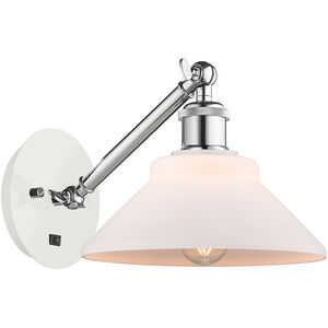 Ballston Orwell LED 8 inch White and Polished Chrome Sconce Wall Light