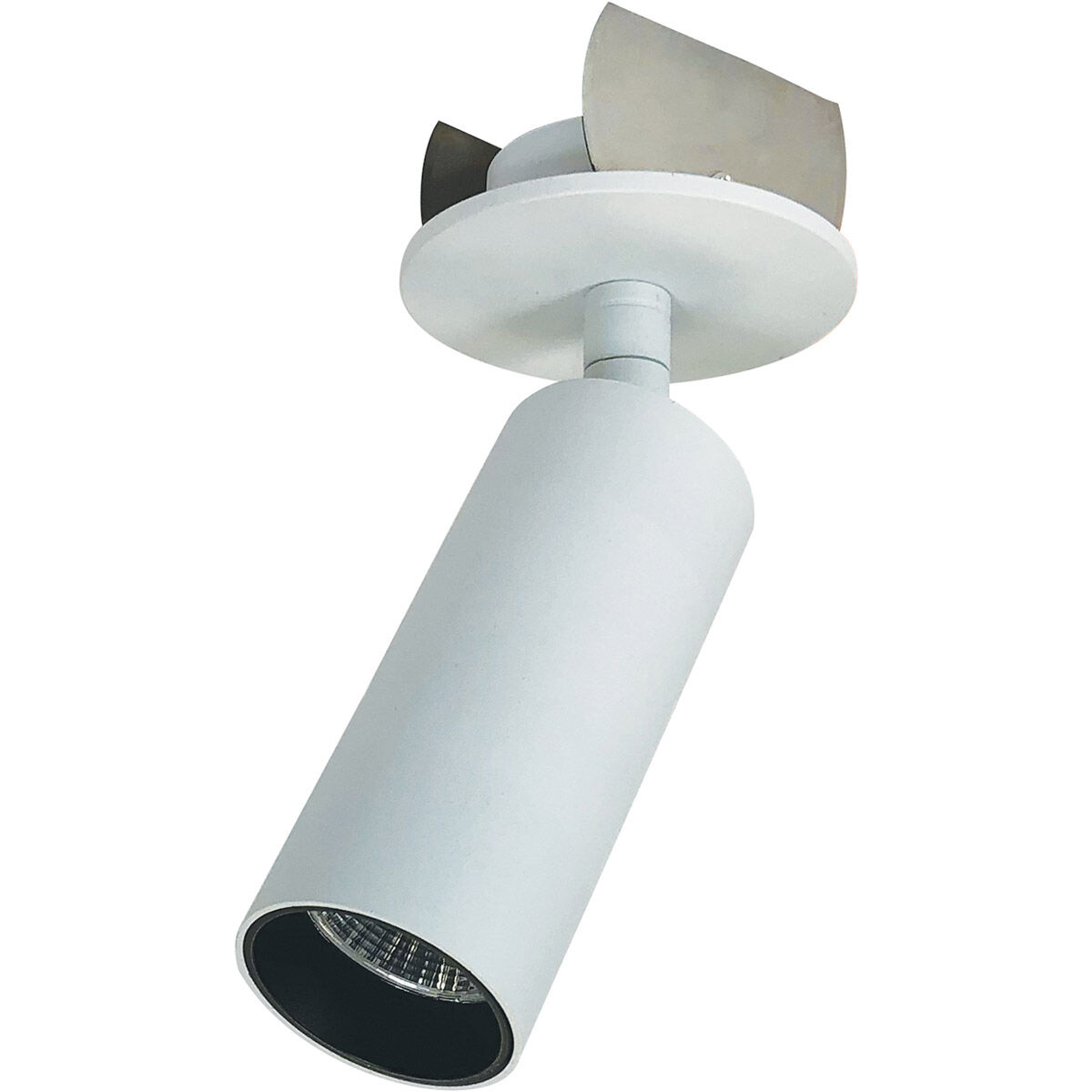 iPOINT Matte Powder White Recessed Light in 4000K, Round Cylinder