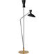 AERIN Austen 70.25 inch 40.00 watt Matte Black Dual Function Floor Lamp Portable Light, Large