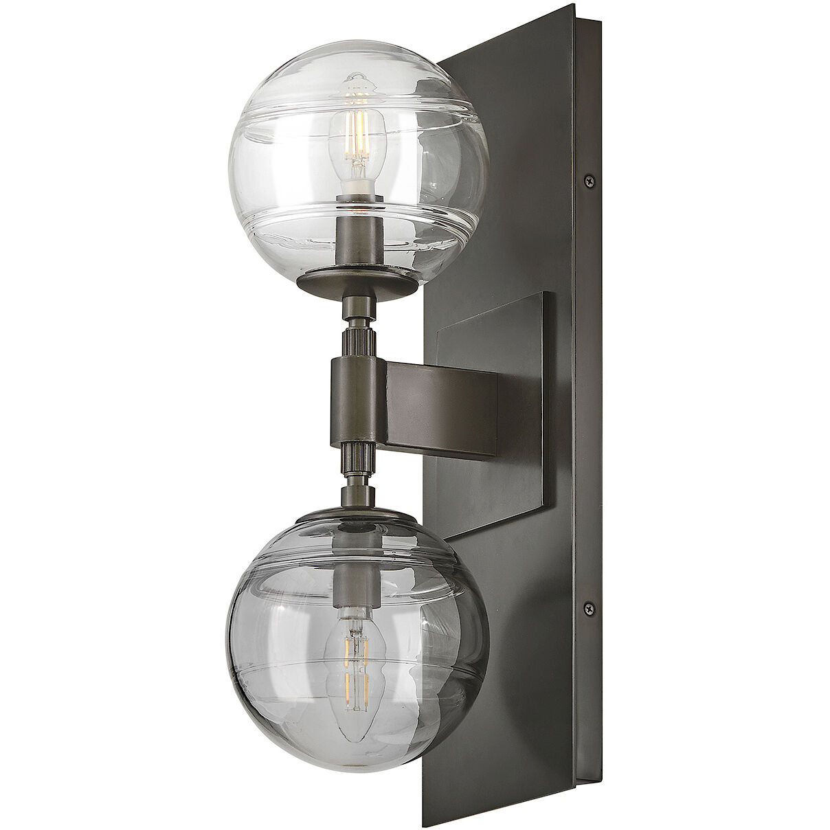 Oberon 2 Light 7 inch Black Oxide Sconce Wall Light