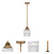 Nouveau 2 Colton 1 Light 6 inch Brushed Brass Mini Pendant Ceiling Light