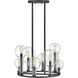 Alchemy 8 Light 24.25 inch Black Indoor Chandelier Ceiling Light