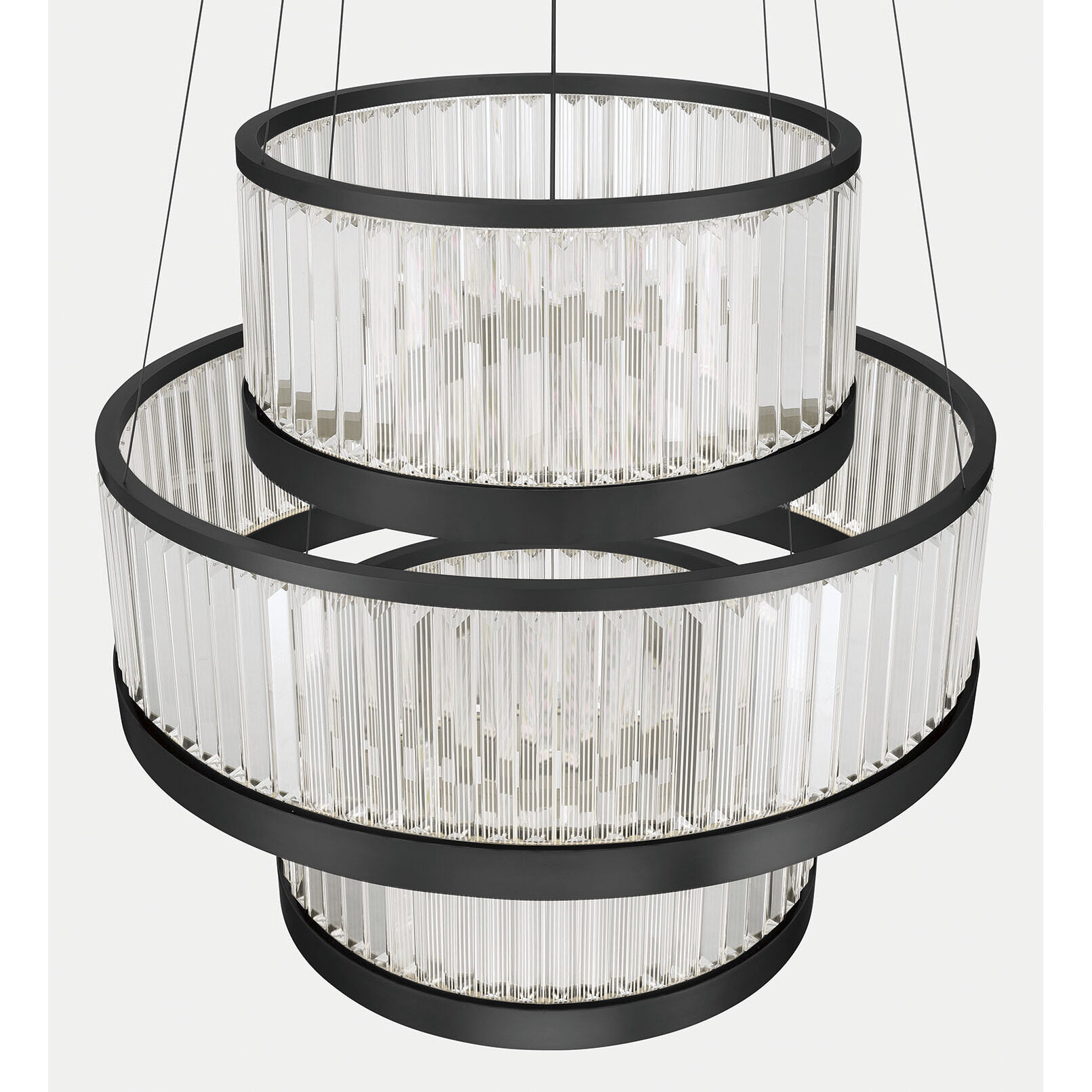Empra LED 35.2 inch Matte Black Grand Chandelier Ceiling Light