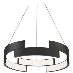 Trap LED 20 inch Black Pendant Ceiling Light, dweLED