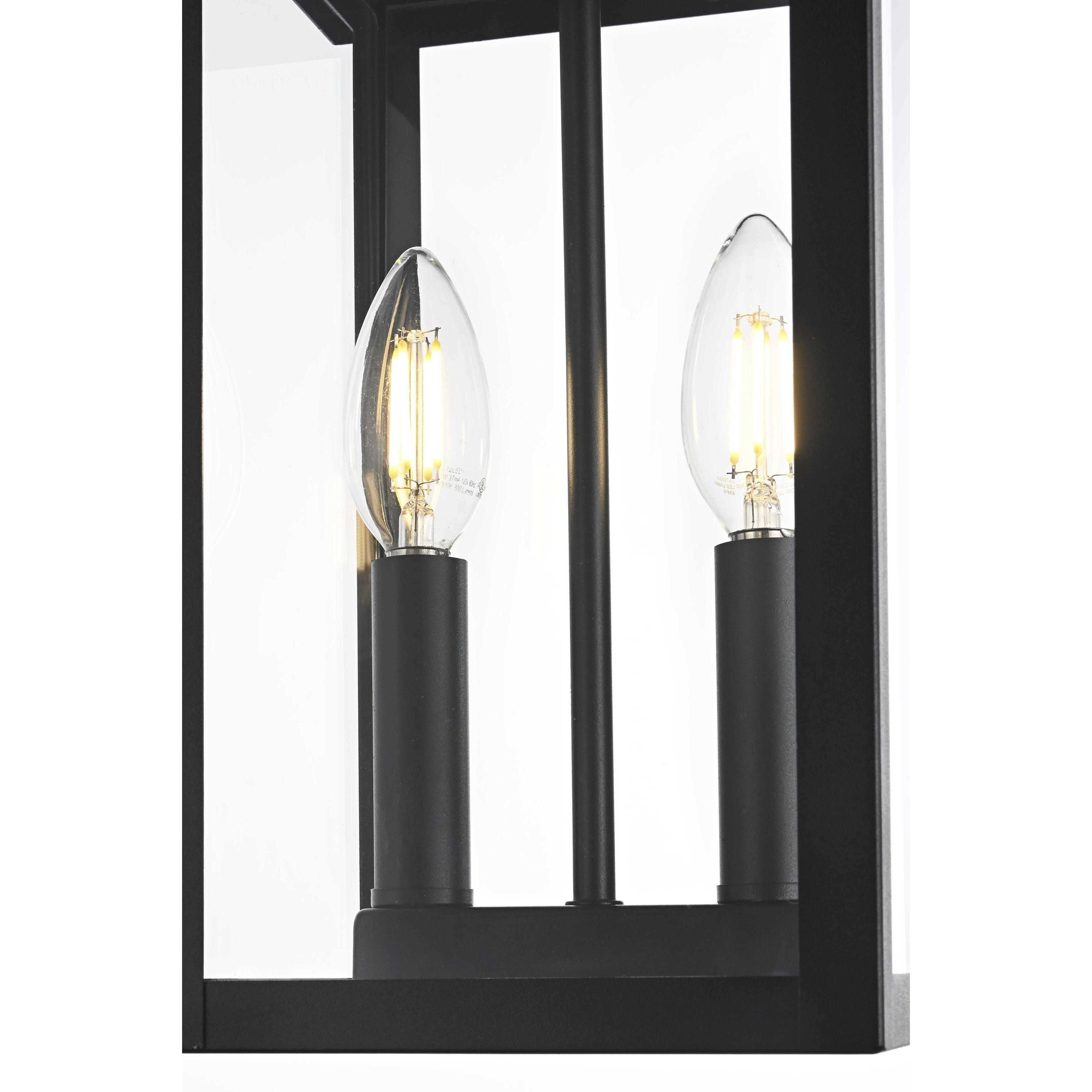 Venango 2 Light 7 inch Black Outdoor Pendant