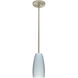 Tao 10 LED Satin Nickel Stem Pendant Ceiling Light