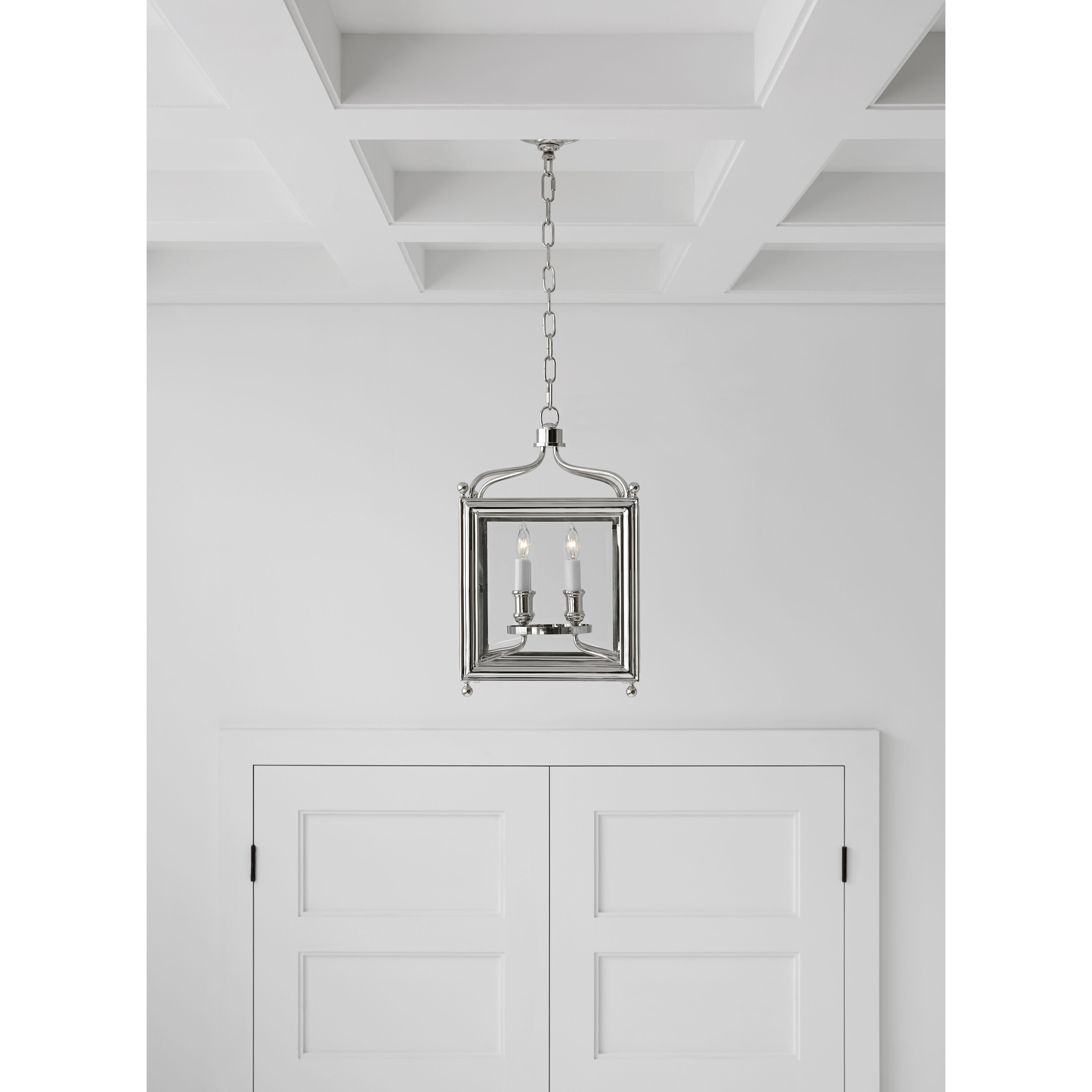 Polished nickel lantern pendant deals