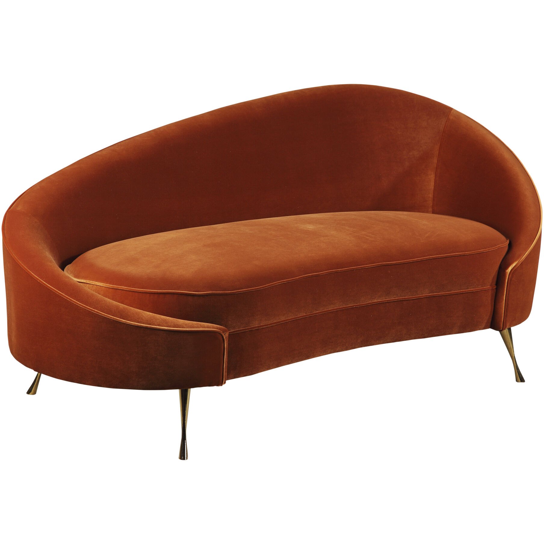 Abigail Orange Chaise