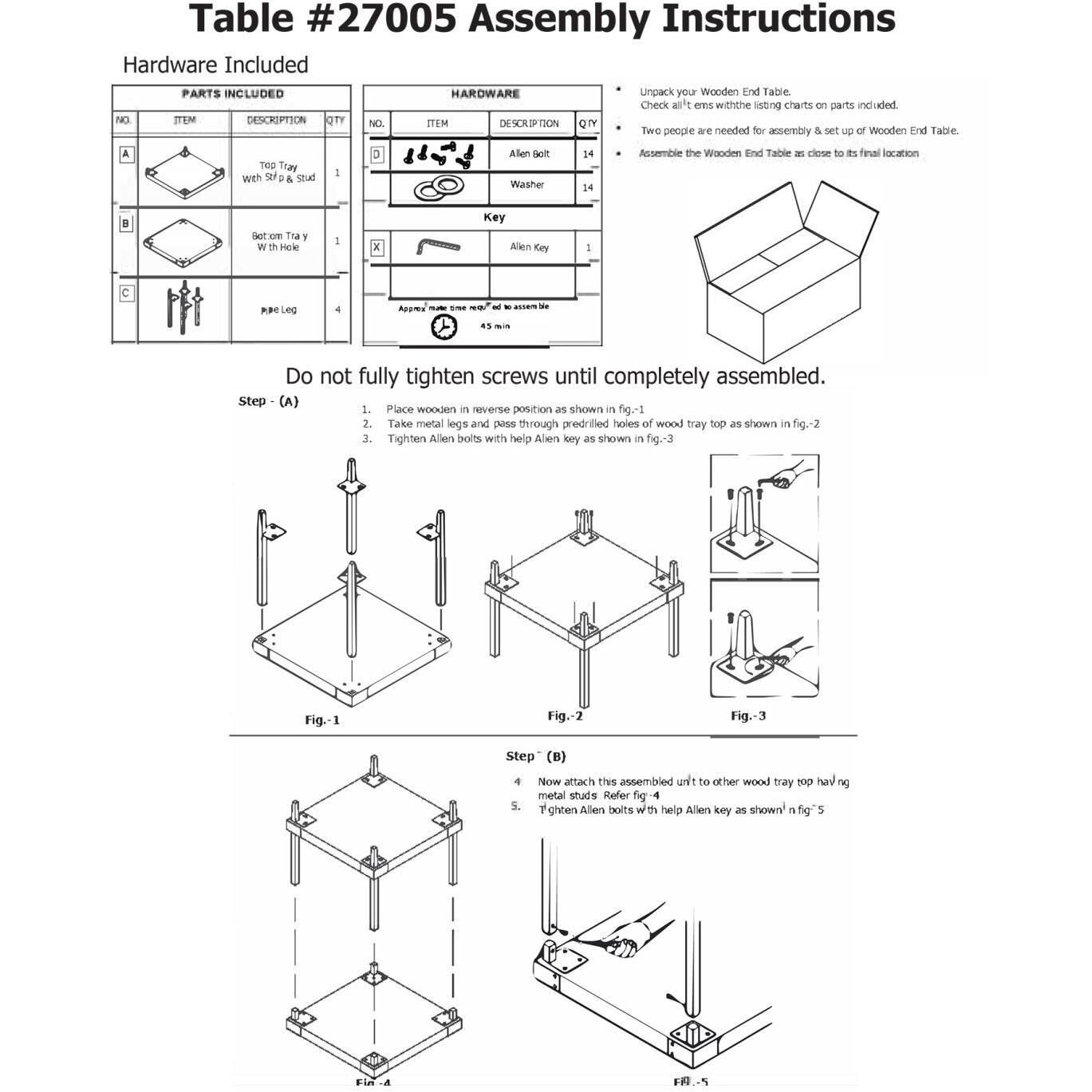 Avenue 24 X 22 inch Dark Bronze Side Table