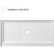 Laredo Glossy White Shower Base in 60 x 30 Center Drain
