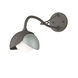 Brooklyn 1 Light 6 inch Dark Smoke and Vintage Platinum Long-Arm Sconce Wall Light in Dark Smoke/Vintage Platinum, Long-Arm