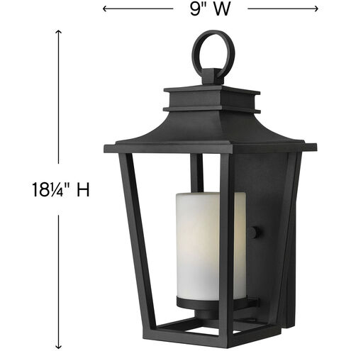 Sullivan LED 18 inch Black Outdoor Wall Mount Lantern, Medium