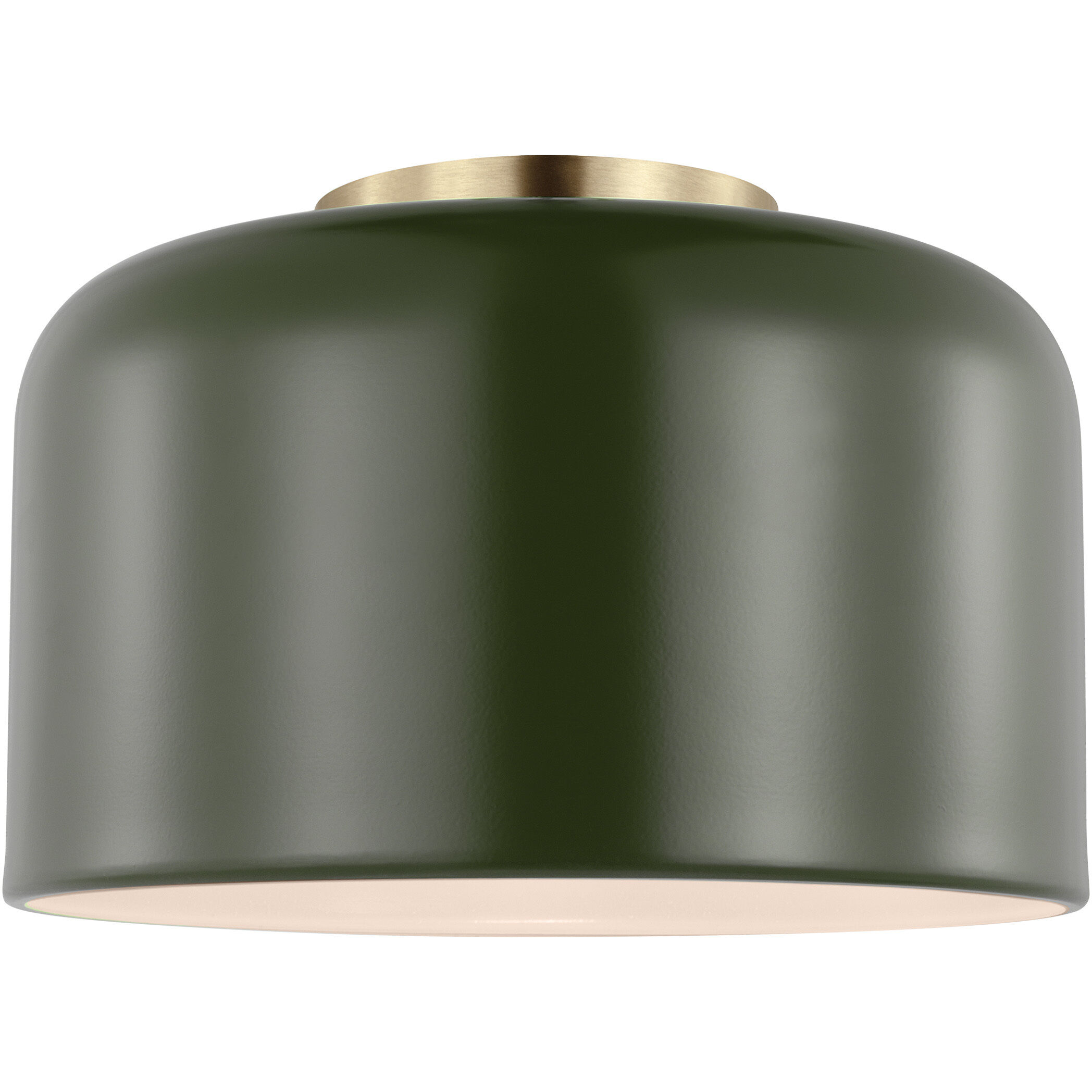 Malone 1 Light 10.75 inch Olive Ceiling Flush Mount Ceiling Light
