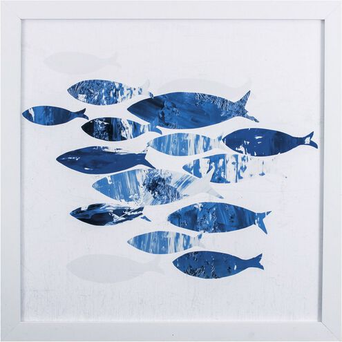 Waterside Collection Blue Framed Art