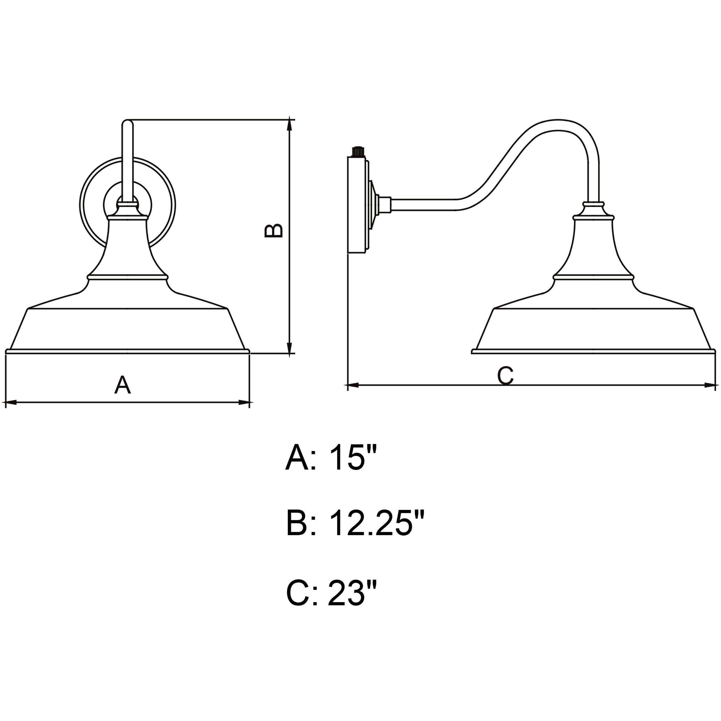 Dorado LED 12.25 inch Red and White Outdoor Wall