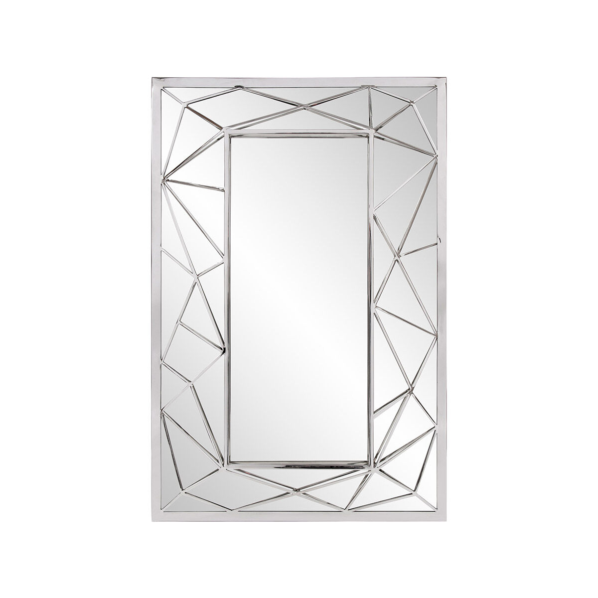 Mirax 35 X 23 inch Silver Wall Mirror