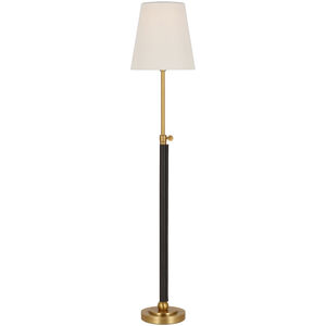 Thomas O'Brien Bryant2 24.5 inch 15.00 watt Hand-Rubbed Antique Brass and Chocolate Leather Wrapped Table Lamp Portable Light
