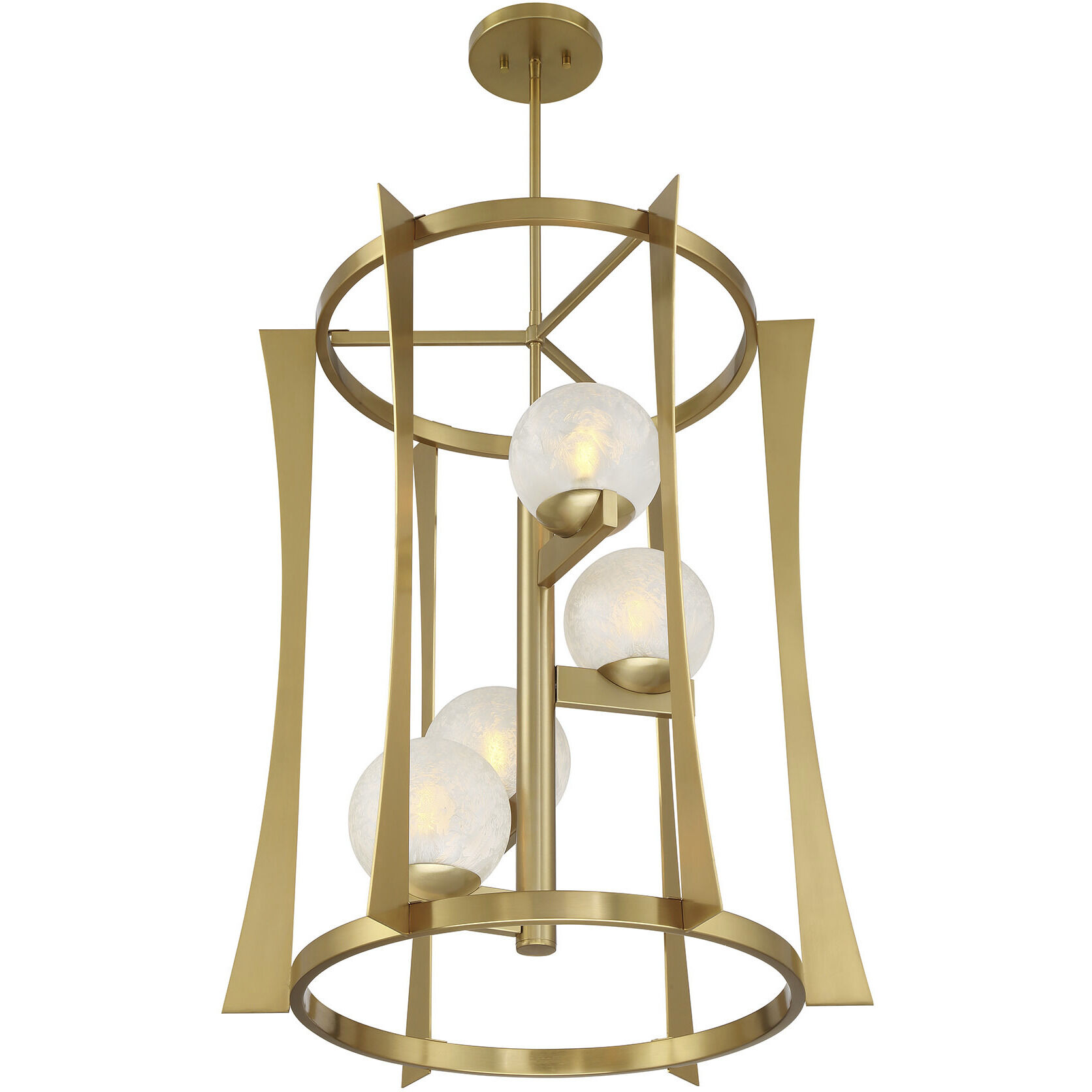 Darien 4 Light 23 inch Warm Brass Pendant Ceiling Light