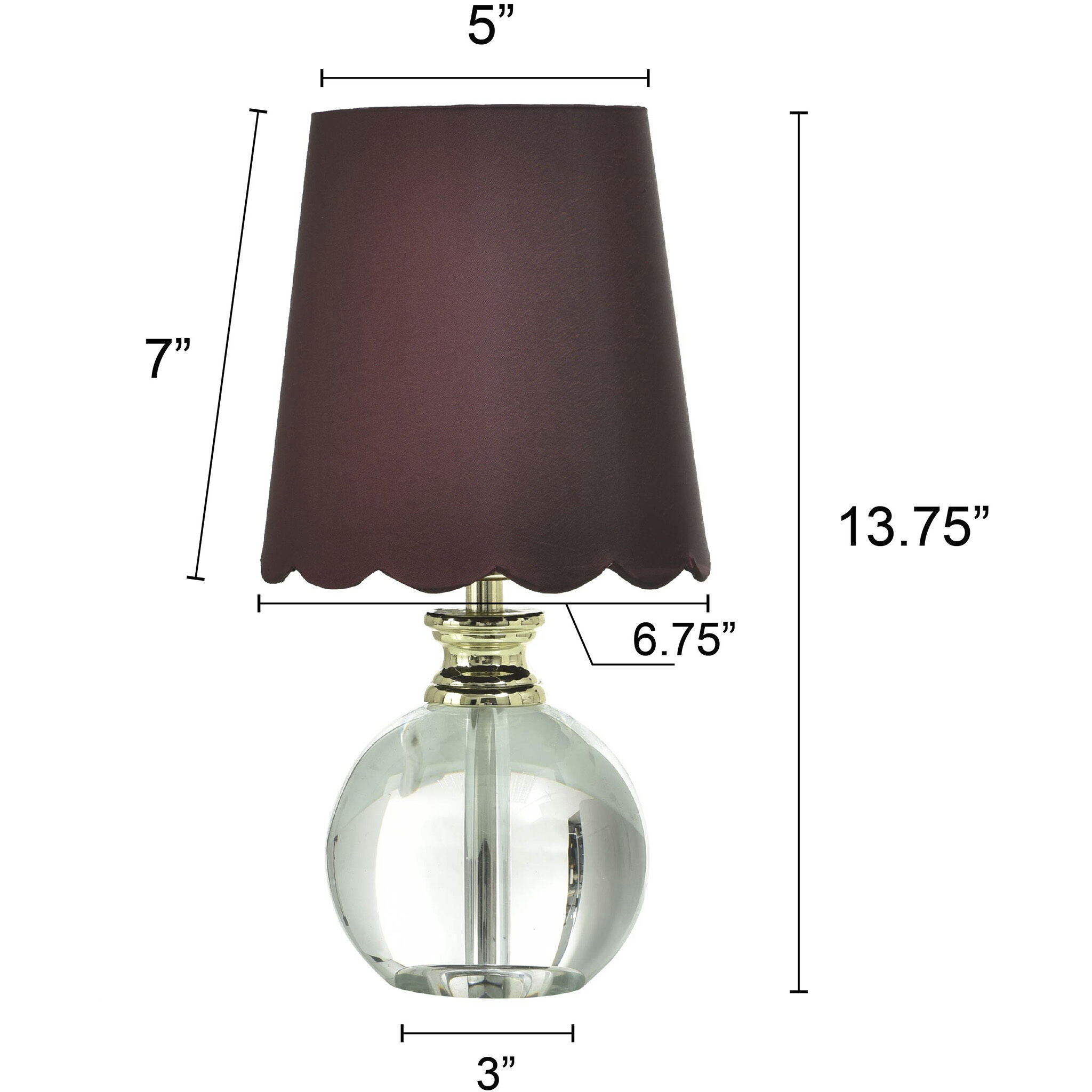 Beatrice 14 inch 40 watt Clear and Polished Gold Table Lamp Portable Light