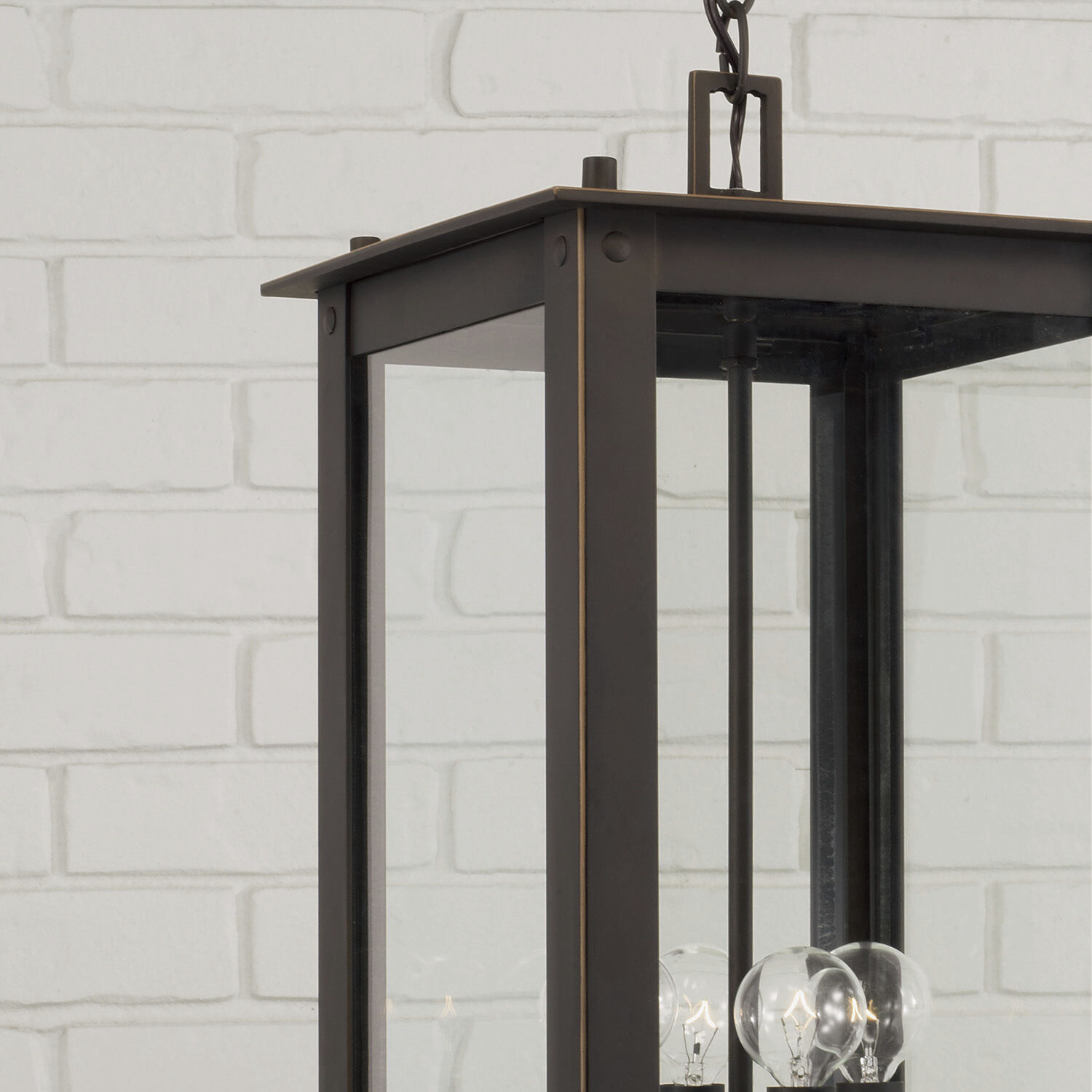 Hunt 4 Light 11 inch Oiled Bronze Outdoor Hanging Lantern
