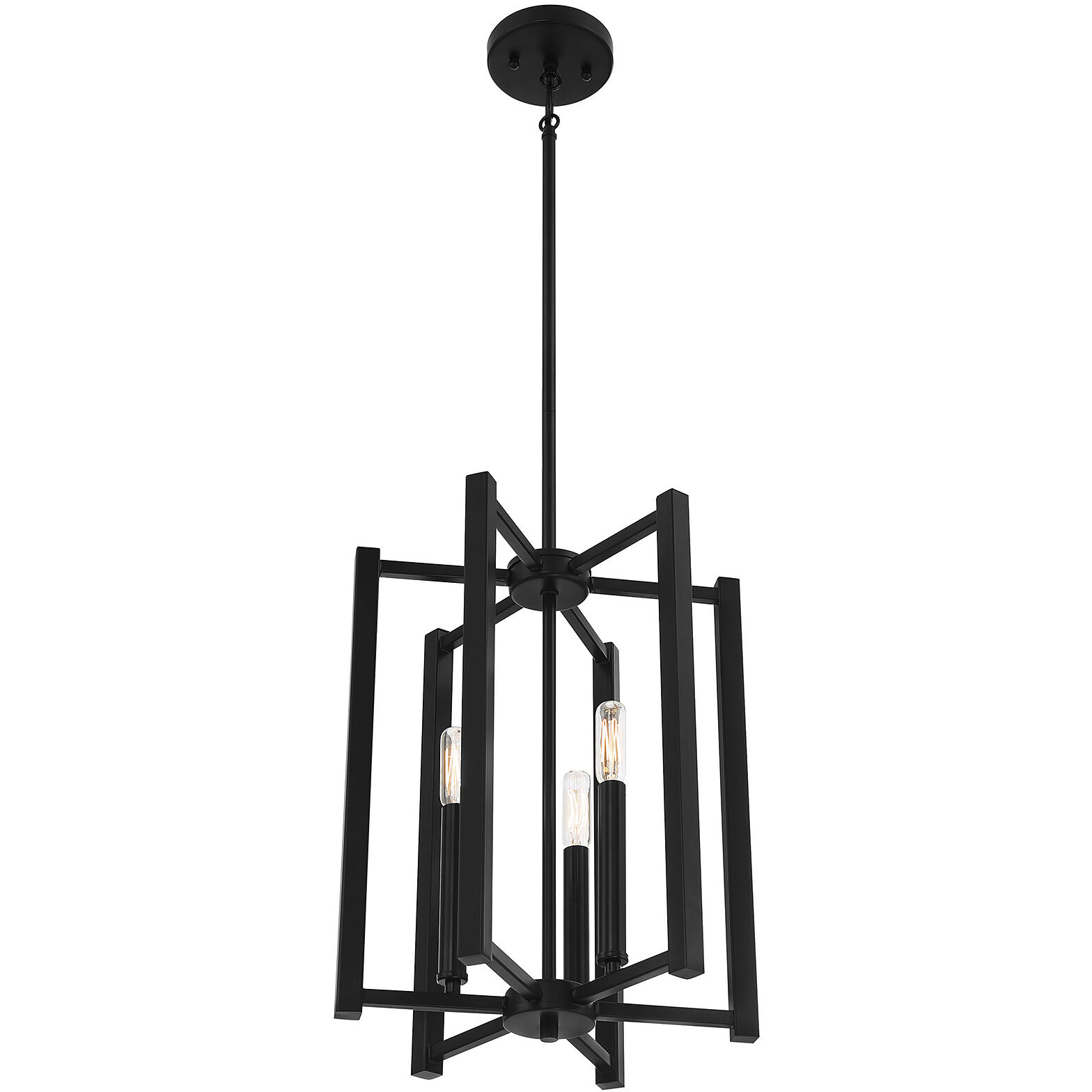 Benson 3 Light 13 inch Matte Black Pendant Ceiling Light, Essentials