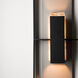 Shadow Box 2 Light 34 inch Coastal Black/Coastal Burnished Steel Outdoor Sconce, Tall