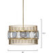 Upsala 8 Light 32 inch Pale Lavender Agate & Antique Brass Chandelier Ceiling Light
