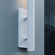 Flue LED 5 inch Textured White Sconce Wall Light