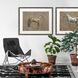 Animals Collection Brown Framed Art