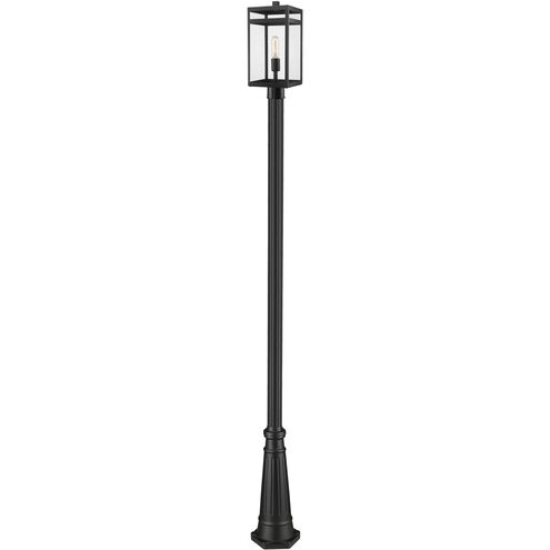 Nuri 1 Light 111.75 inch Black Outdoor Post Mounted Fixture