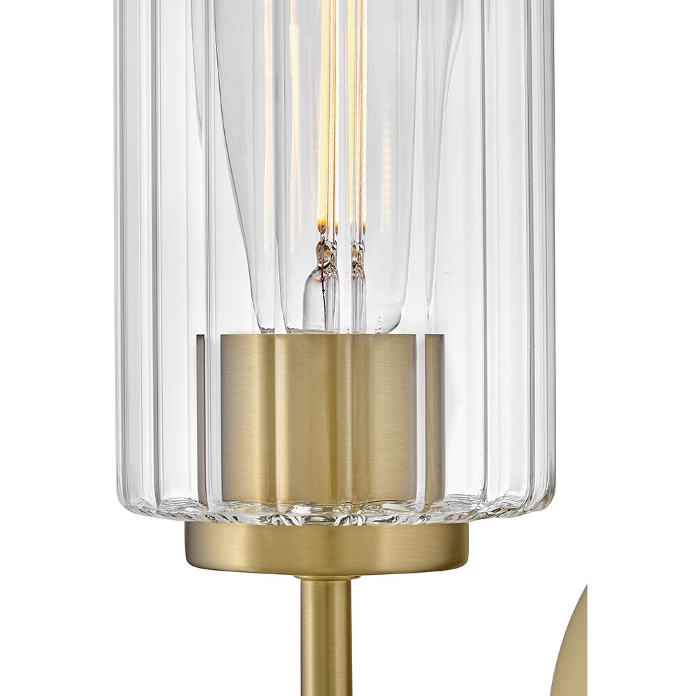 Leta 1 Light 7.5 inch Lacquered Brass Bath Light Wall Light