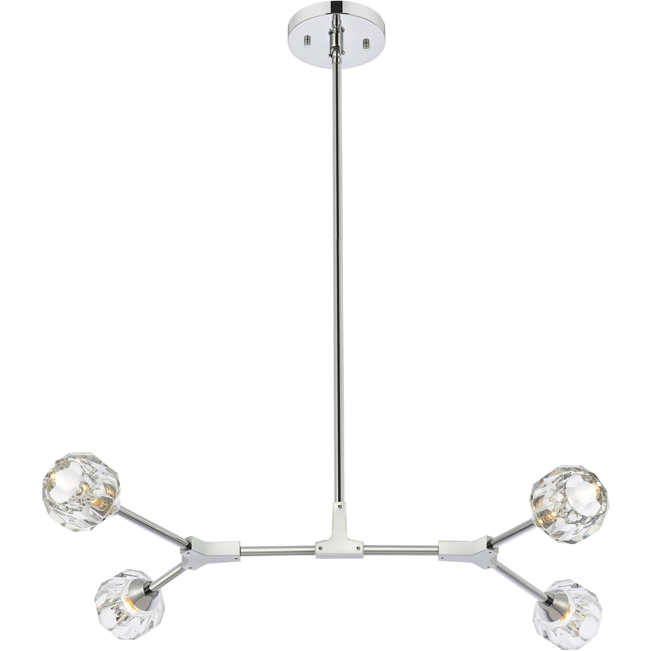 Zayne 4 Light 29 inch Chrome Pendant Ceiling Light