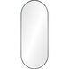 Ammar 60 X 24 inch Matte Black and Clear Mirror