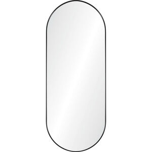 Ammar 60 X 24 inch Matte Black and Clear Mirror