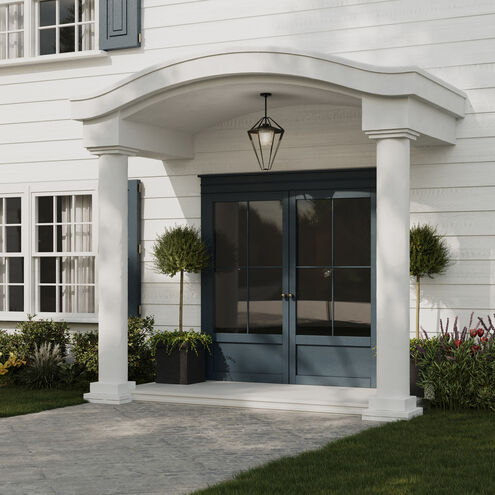 Stellar 1 Light 18.2 inch Coastal Black Outdoor Pendant/Semi-Flush, Large