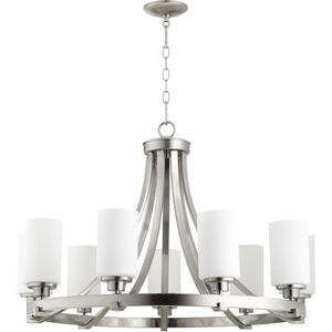 Lancaster 9 Light 33.5 inch Satin Nickel Chandelier Ceiling Light