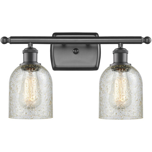 Ballston Caledonia 2 Light 16 inch Oil Rubbed Bronze Bath Vanity Light Wall Light in Mica Glass, Ballston